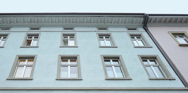 Außenfassade der Klinik für plastische, wiederherstellende und ästhetische Chirurgie in Winterthur